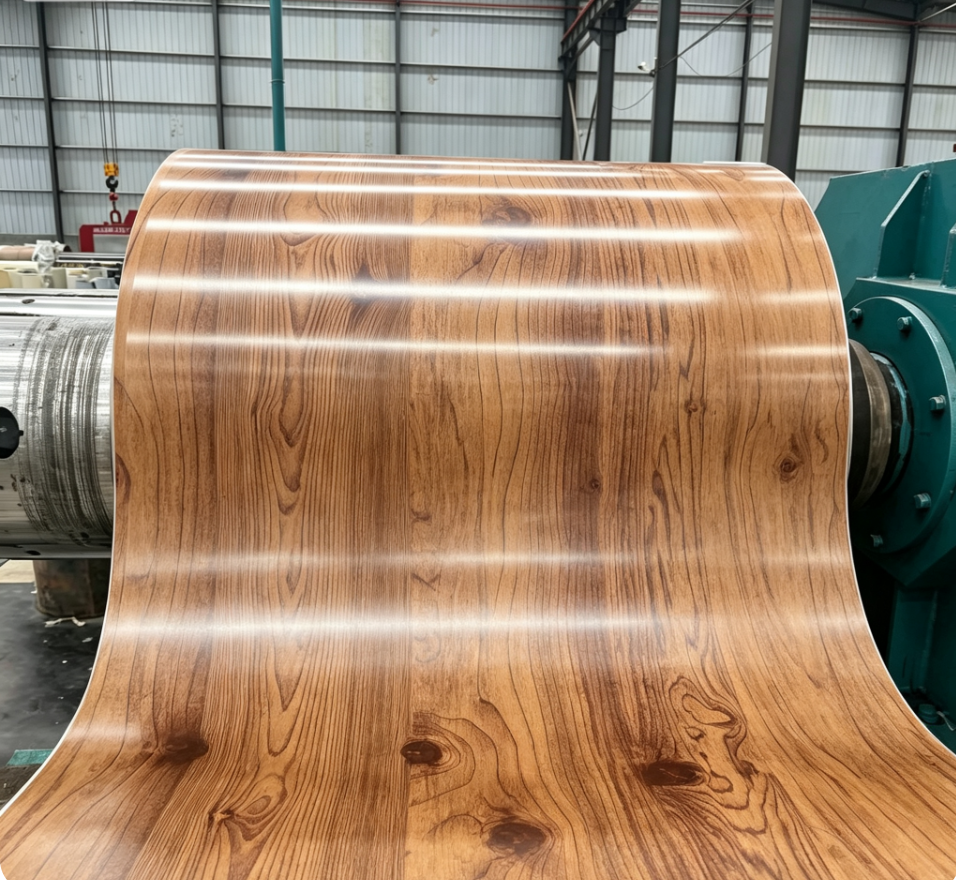 CHINA BOBINA CON ACABODO MATE TIPO MADERA 0.4*1000MM A CHILE 