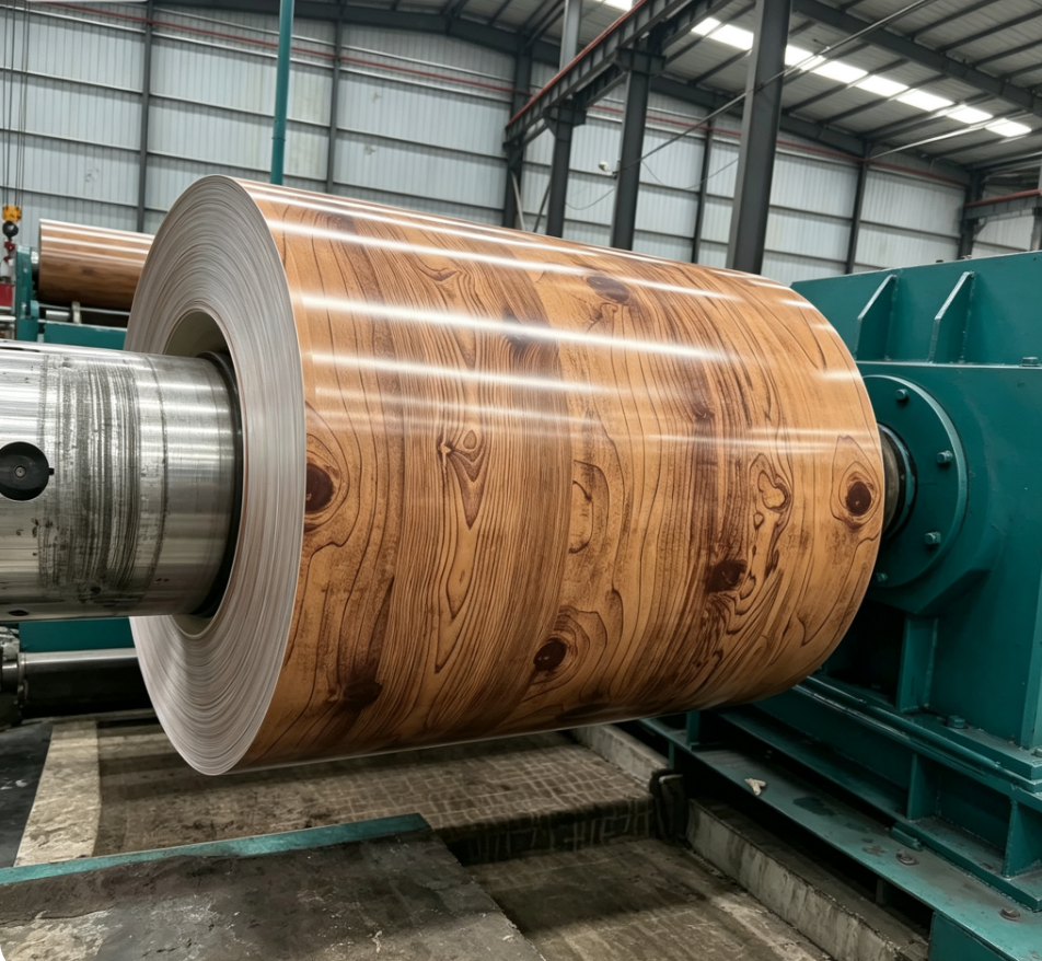 CHINA BOBINA CON ACABODO MATE TIPO MADERA 0.4*1000MM A CHILE 